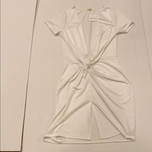 A white casual dress